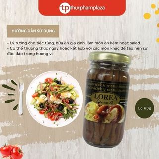 Cá cơm biển (Anchovy) phi lê sốt dầu ôliu
