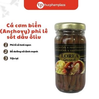 Cá cơm biển (Anchovy) phi lê sốt dầu ôliu