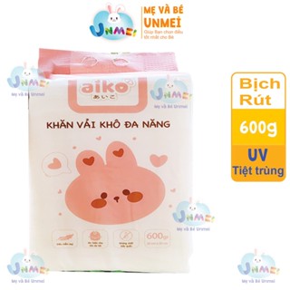 Khăn Vải Khô Aiko Bịch Rút 600g Treo Tường Tiện Lợi