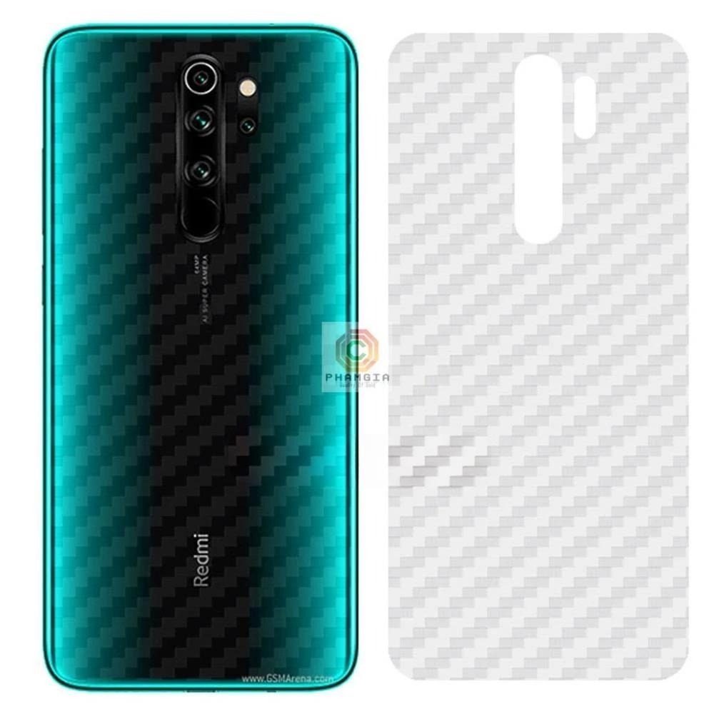 Miếng dán mặt lưng skin carbon Xiaomi Redmi Note 8 Pro