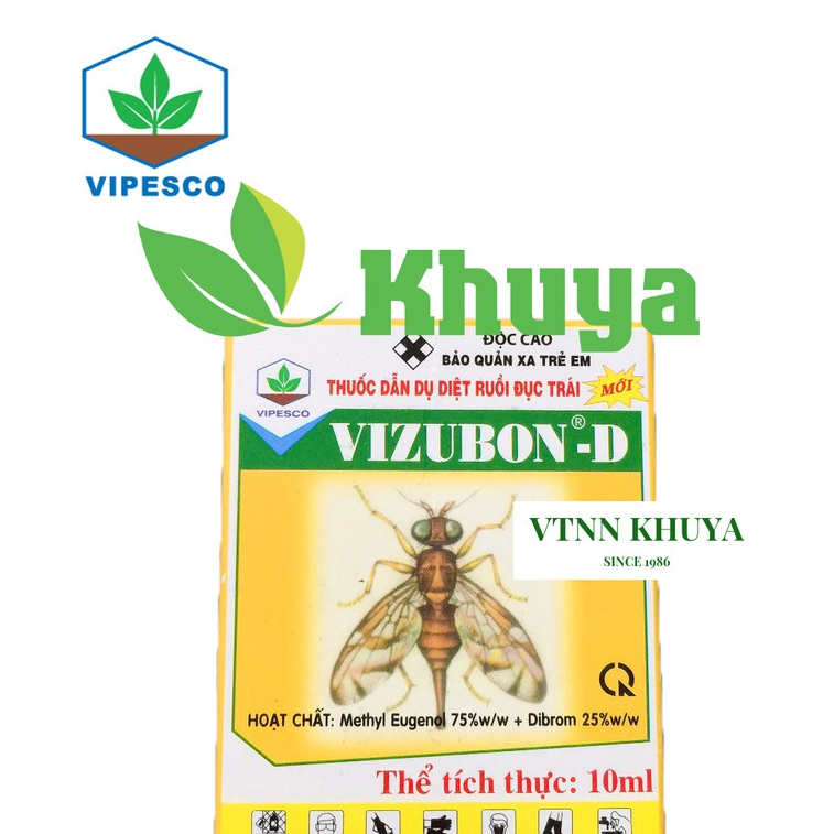 Thuốc dẫn dụ diệt ruồi đục trái VIZUBON - D Mới