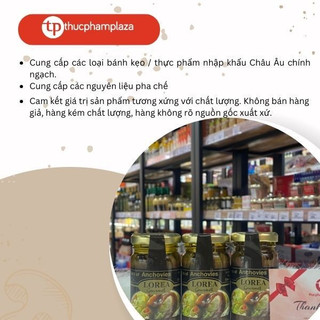 Cá cơm biển (Anchovy) phi lê sốt dầu ôliu