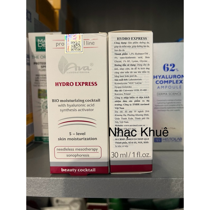 [Chính hãng] Serum siêu cấp ẩm, phục hồi da AVA HYDRO EXPRESS 30ml