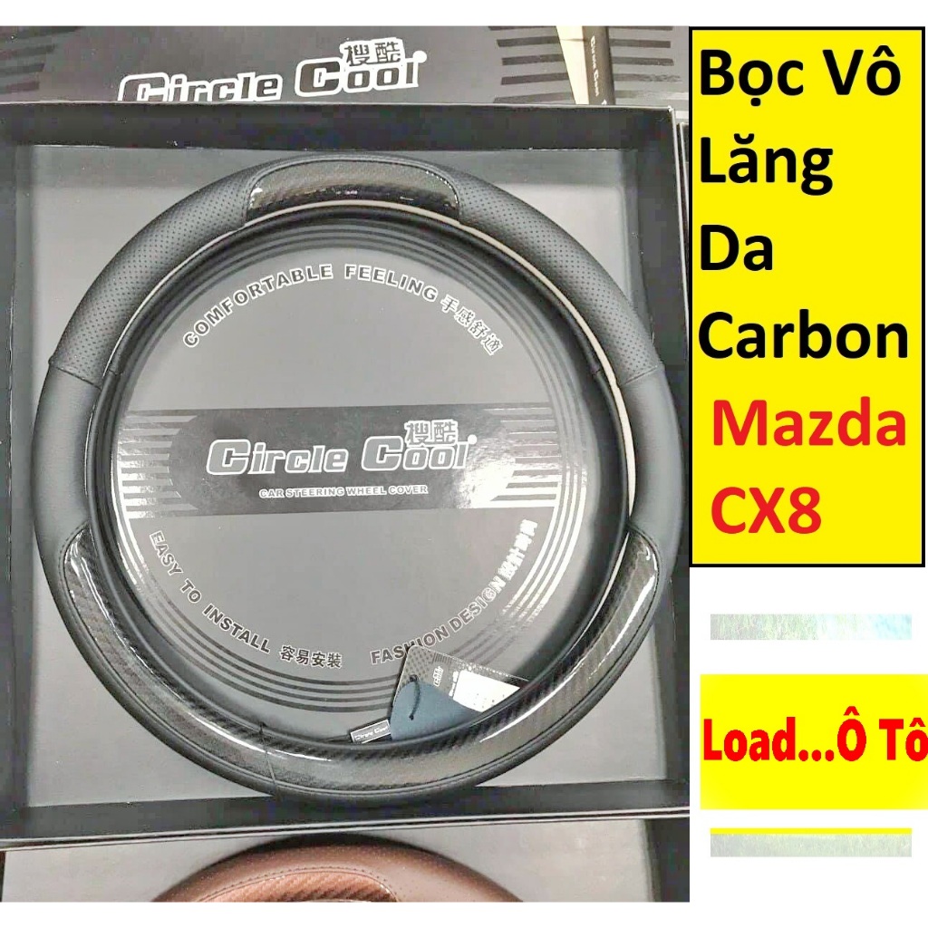 Bọc Vô Lăng Mazda CX8 Vân Carbon cao Cấp