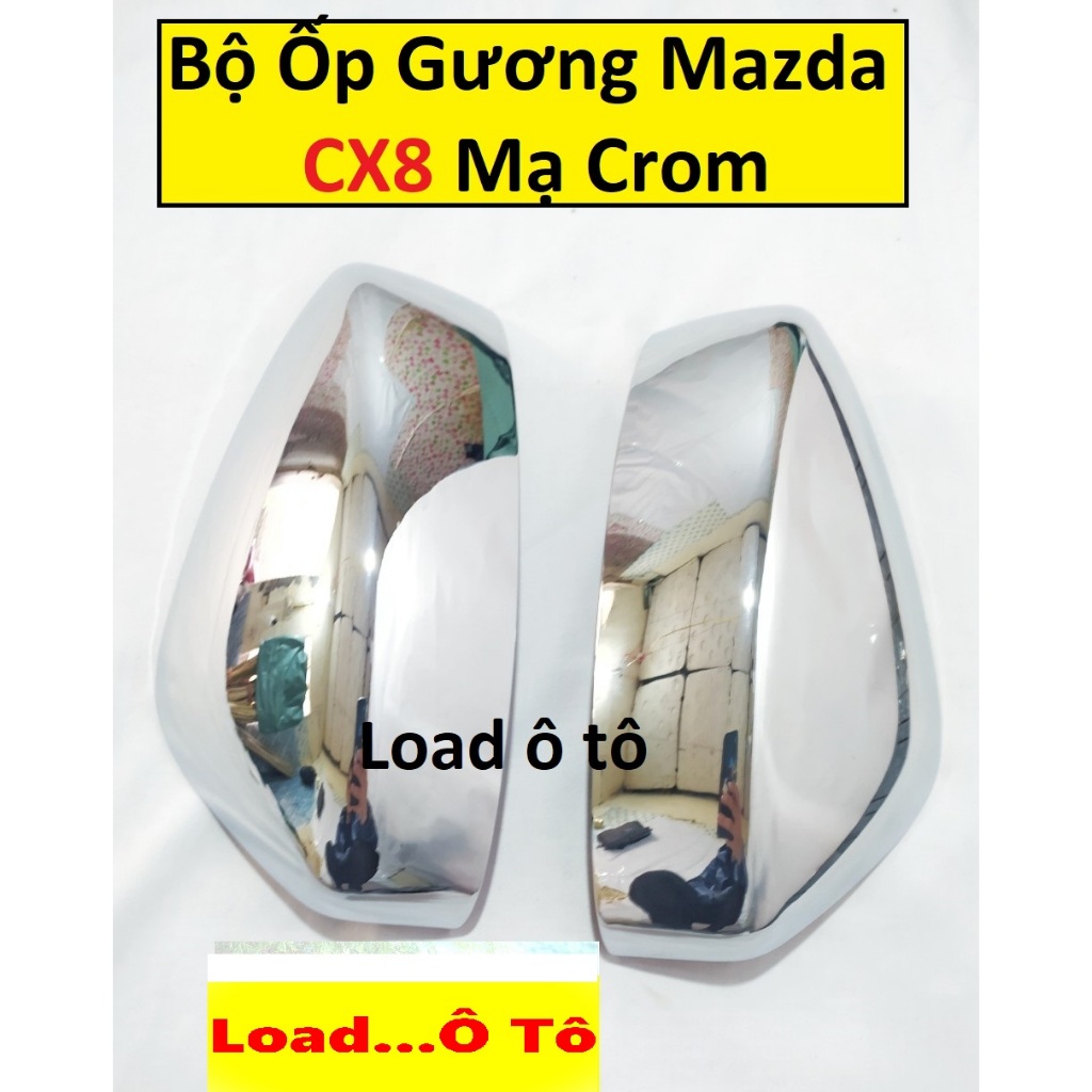Bộ Ốp Gương Mazda CX8 2025-2019 Mạ Crom Cao Cấp