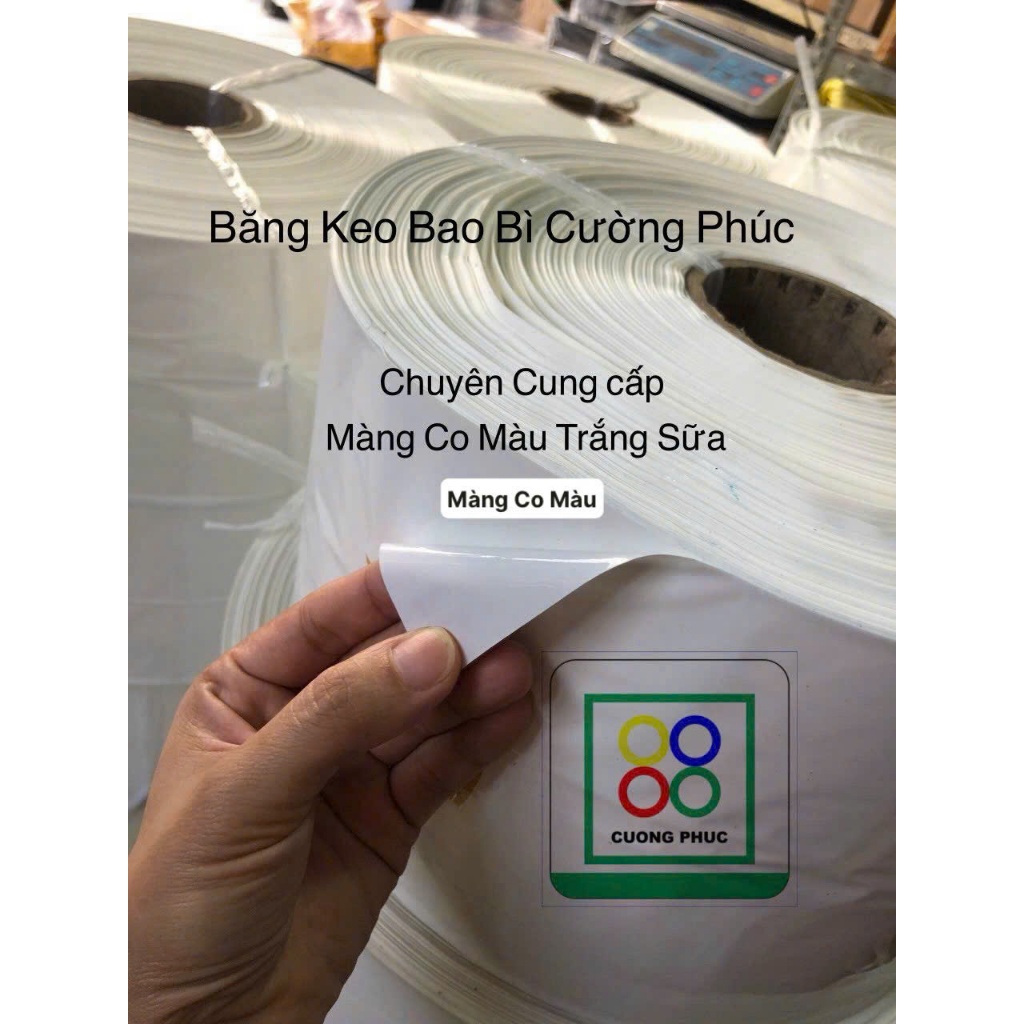 "MÀNG CO NHIỆT" MẪU 200gr " MÀNG CO MÀU TRẮNG SỮA" LOẠI 1 "MÀNG CO MÀU" Màng co PVC màu