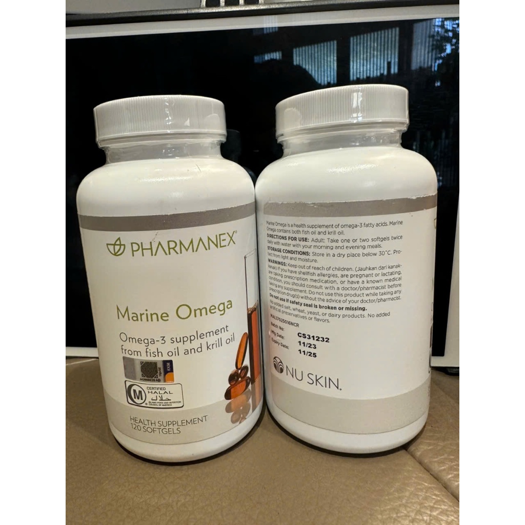 (CÓ GIÁ SỈ ĐẸP) Dầu cá omega nuskin (tem Tiếng Anh)(Chính hãng,hộp 120 viên,date xa)