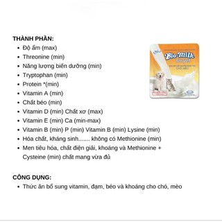 Sữa bột chó mèo Bio-milk for pet