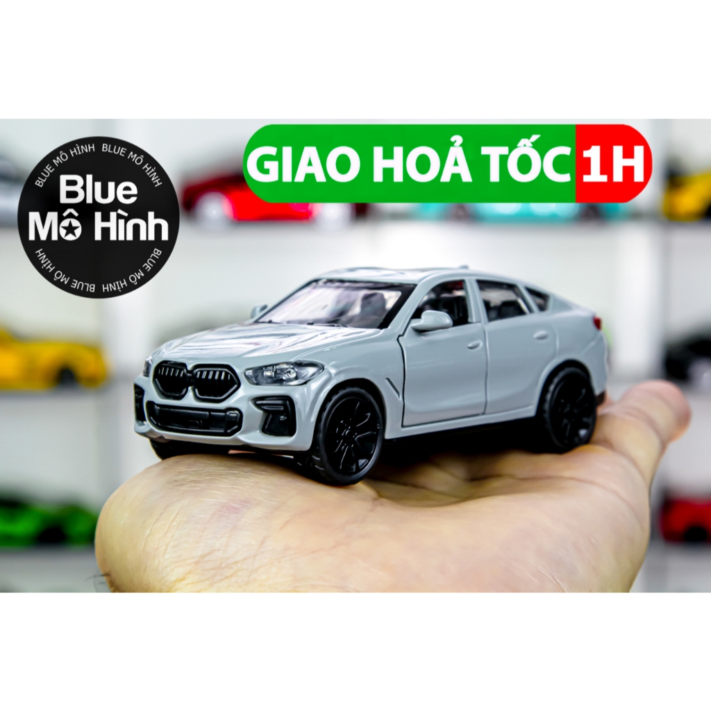 Mô hình xe BMW X6 1:43 Xám bằng kim loại