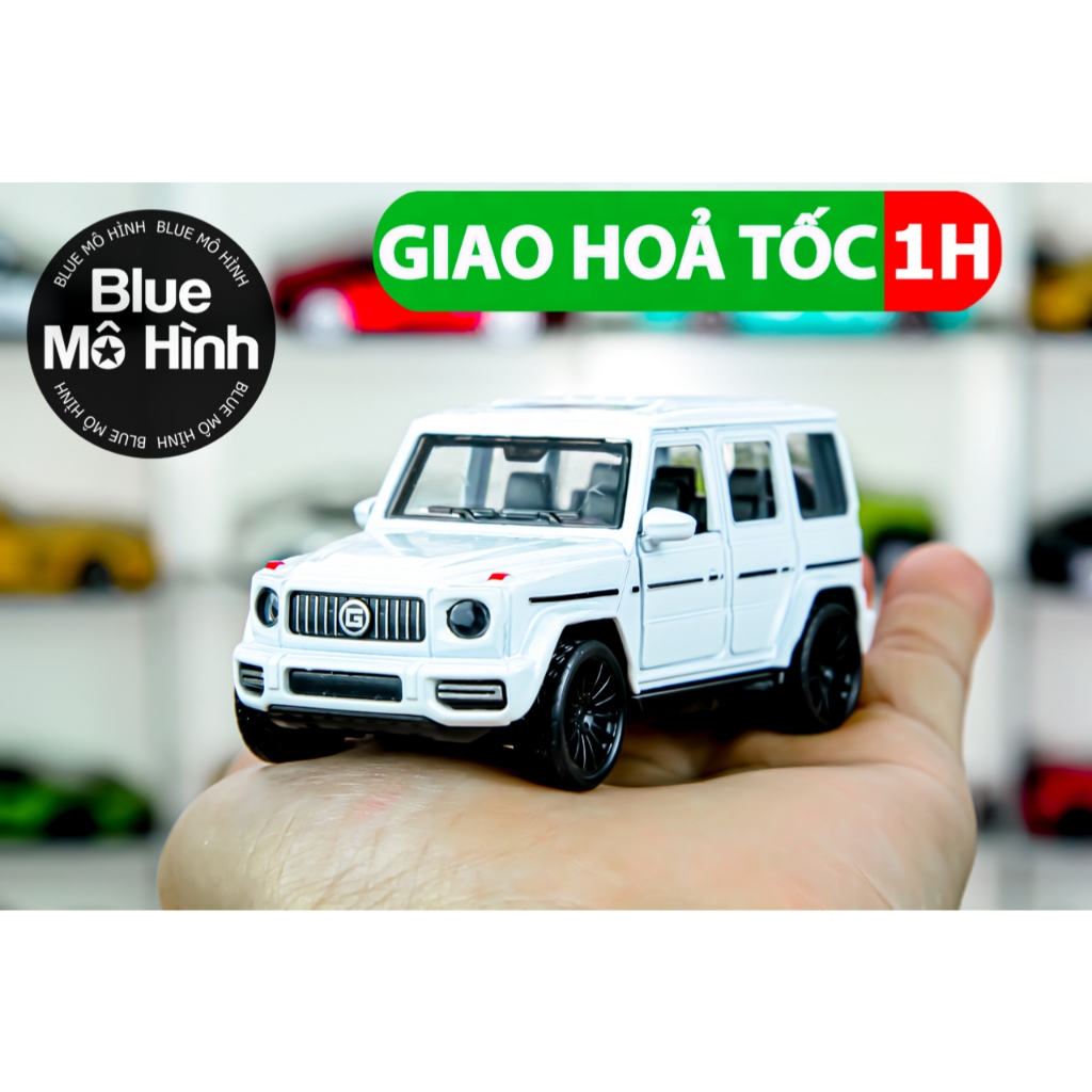Mô hình xe Mercedes G63 AMG 1:43 Trắng bằng kim loại