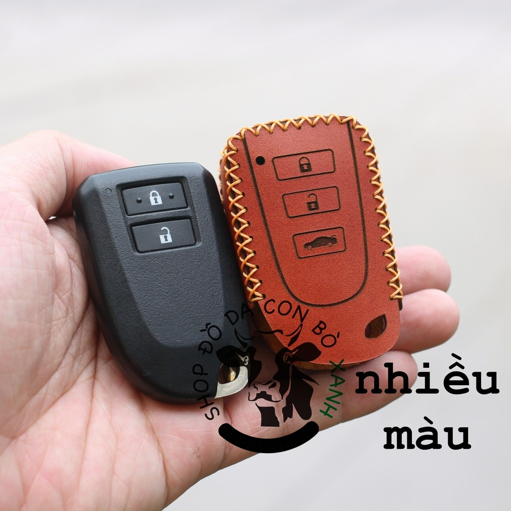 Bao Da Chìa Khóa Toyota Vios 2017 2025, Yaris 2017 handmade da thật 004