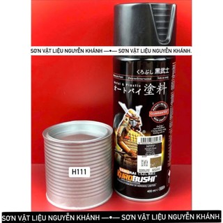 H111-Sơn xịt samurai màu bạc sáng
