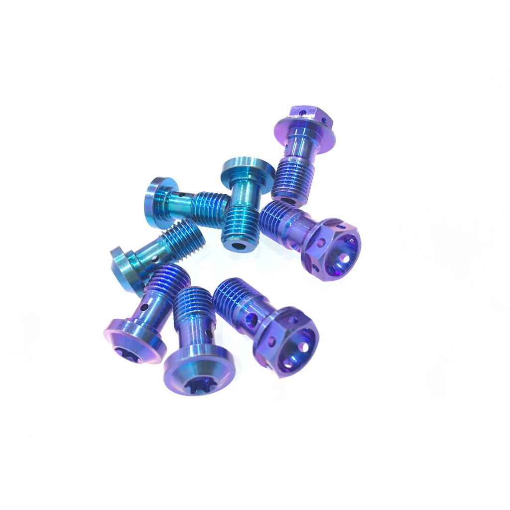 ỐC DẦU TITANIUM GR5 REN 1,5mm CHO XE MÁY