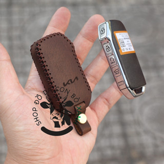 Bao Da Chìa Khoá KIA K3 2021 2023 Luxury, Premium, K5, New Sportage 2022, Sorento, cerato logo mới handmade Da Thật 010