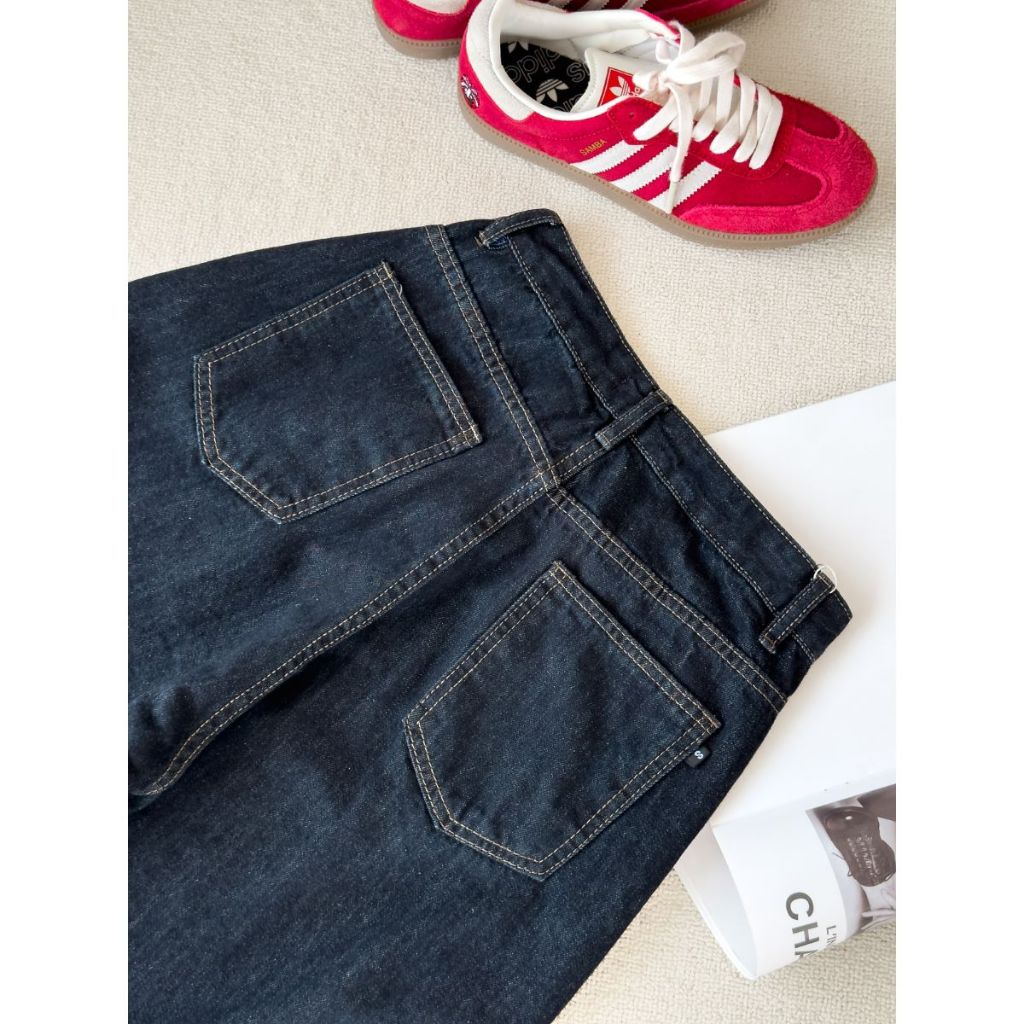 (PREMIUM )Quần jeans ống rộng eo cao vibe thu đông MINI004 | BigBuy360 - bigbuy360.vn