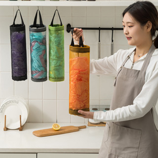 🍉Túi lưới treo trường đựng túi nilon dạng ống dài🍉