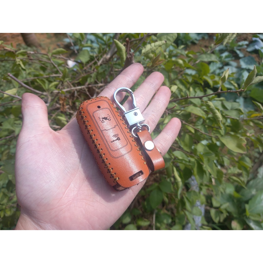 Bao Da Chìa Khóa smartkey Honda SH 2021, SH 2022, SH 350i (loại 2 nút bấm), Vision 2021, Lead, AB 20