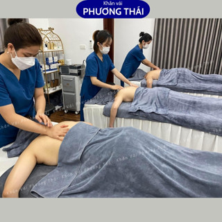  Khăn đắp người spa size TO loại dày mềm mịn KT 90*1m9 có video quay cận chất 