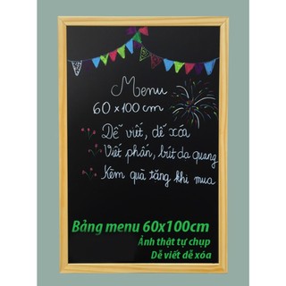 Bảng menu nhà hàng khung gỗ 60*100 cm (Kèm quà Tặng)