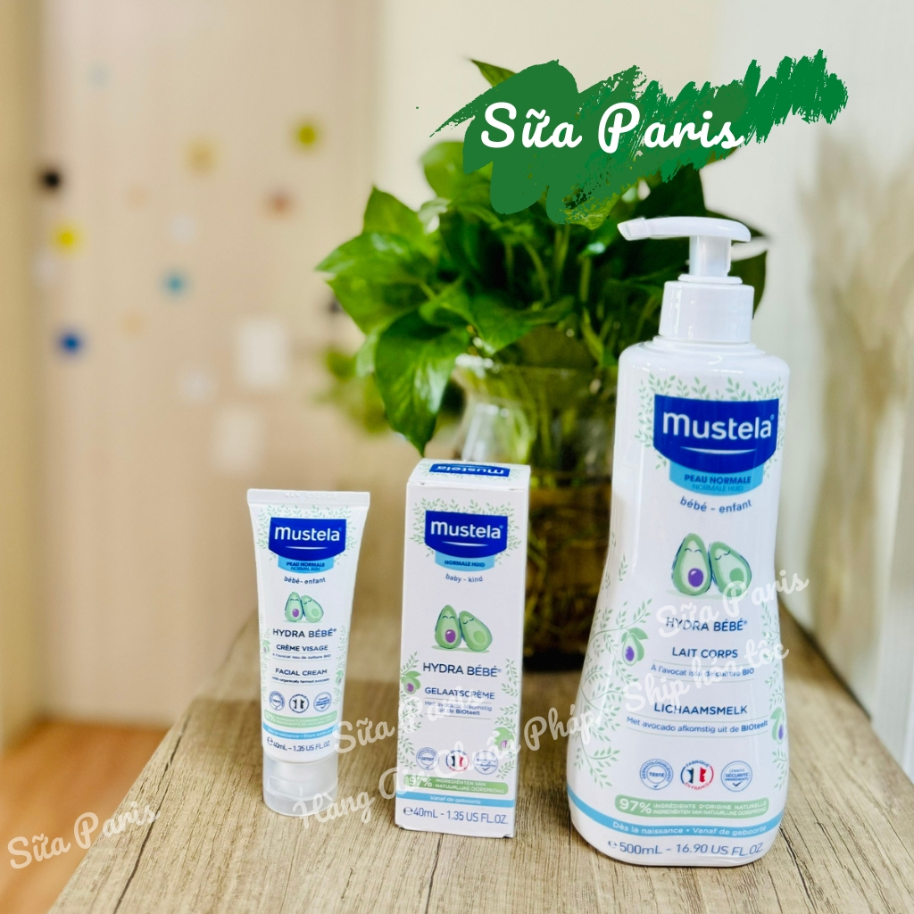 Kem dưỡng ẩm Mustela hydra bébé dành chi trẻ từ sơ sinh_Sữa Paris Aderma