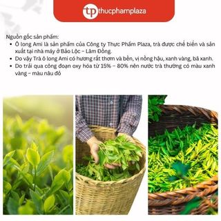 Trà Oolong AMI gói 1kg - Phù hợp cho trà trái cây, trà ô long, trà sữa và trà lài thơm ngon