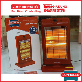 Máy sưởi điện 3 bóng sunhouse SHD7016, Đèn sưởi Sunhouse,  tốc độ làm ấm nhanh, tỏa nhiệt đều.