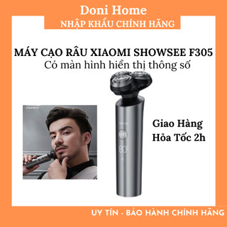[SHIP HỎA TỐC] Máy cạo râu Xiaomi Showsee F305 động cơ tốc độ cao chạy êm ái, màn hình LED, chống nước IPX7