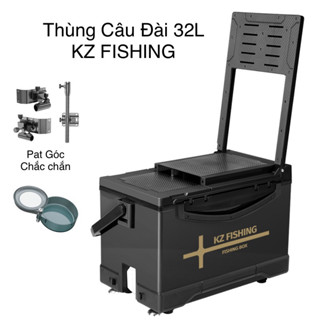 Thùng câu đài KZ FISHING 32L chính hãng 6 màu nặng 7kg full phụ kiện