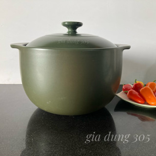 Nồi sứ dưỡng sinh Minh Long 5,5 lít vesta - Nồi chuyên dùng bếp gas, hồng ngoại