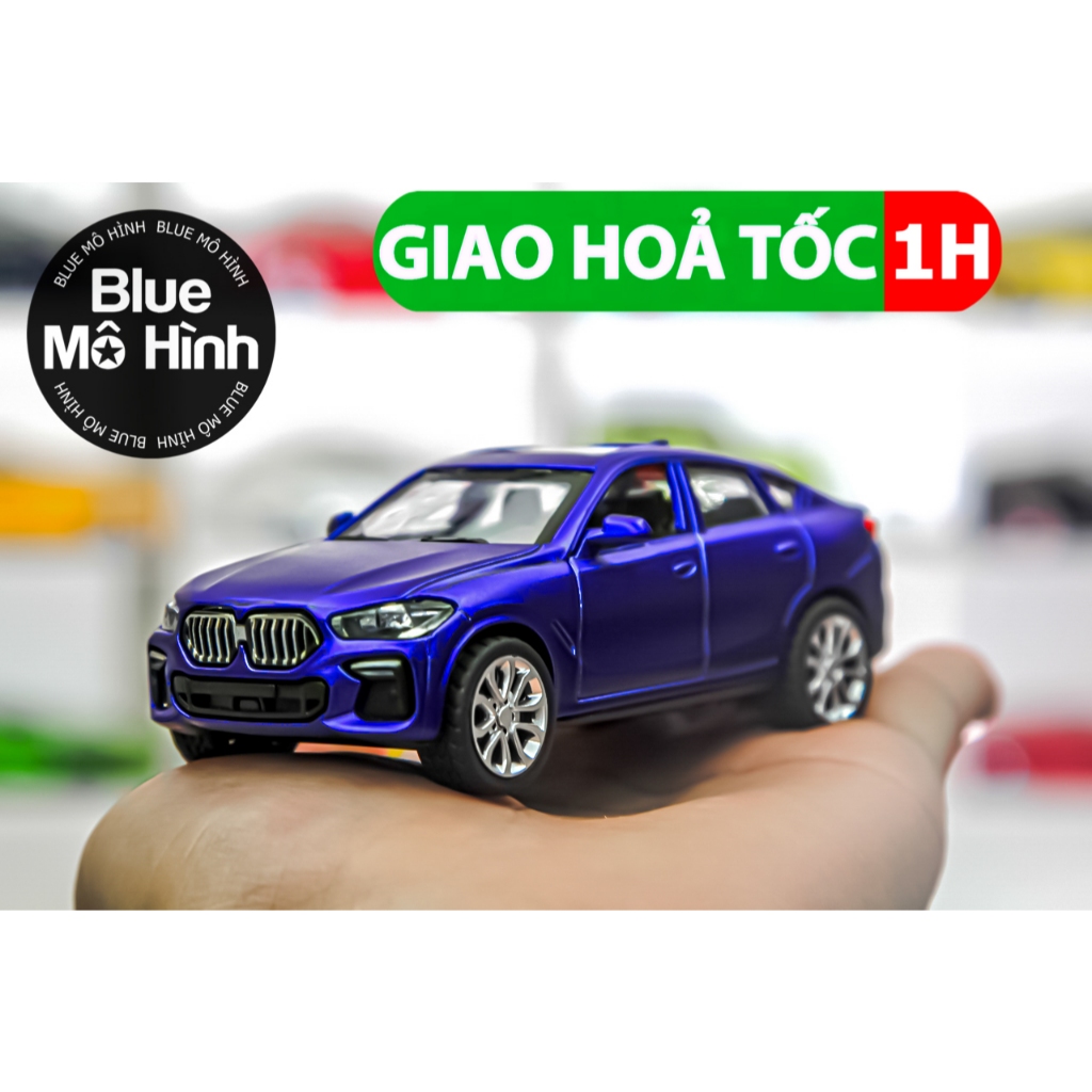 Mô hình xe BMW X6 1:43 Xanh tím bằng kim loại
