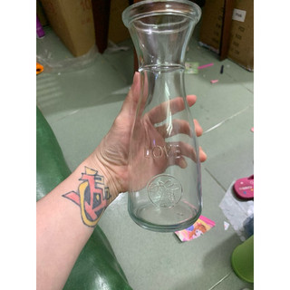 Bình Thuỷ Tinh Eo Hoa Văn 350ml - 500ml