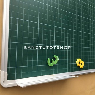 Bảng từ xanh ô ly viết phấn 60x80cm