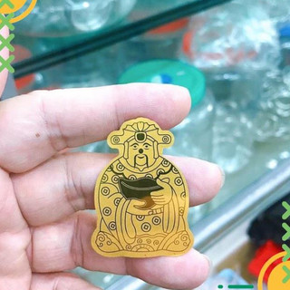 Miếng dán thần tài titan phong thủy