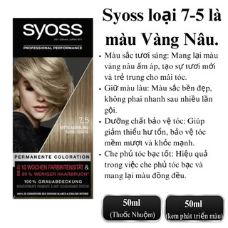 Tẩy Tóc Syoss, Thuốc Nhuộm Tóc Syoss Bền Màu Vĩnh Cửu-Hàng Đức Đủ Bill
