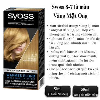 Tẩy Tóc Syoss, Thuốc Nhuộm Tóc Syoss Bền Màu Vĩnh Cửu-Hàng Đức Đủ Bill
