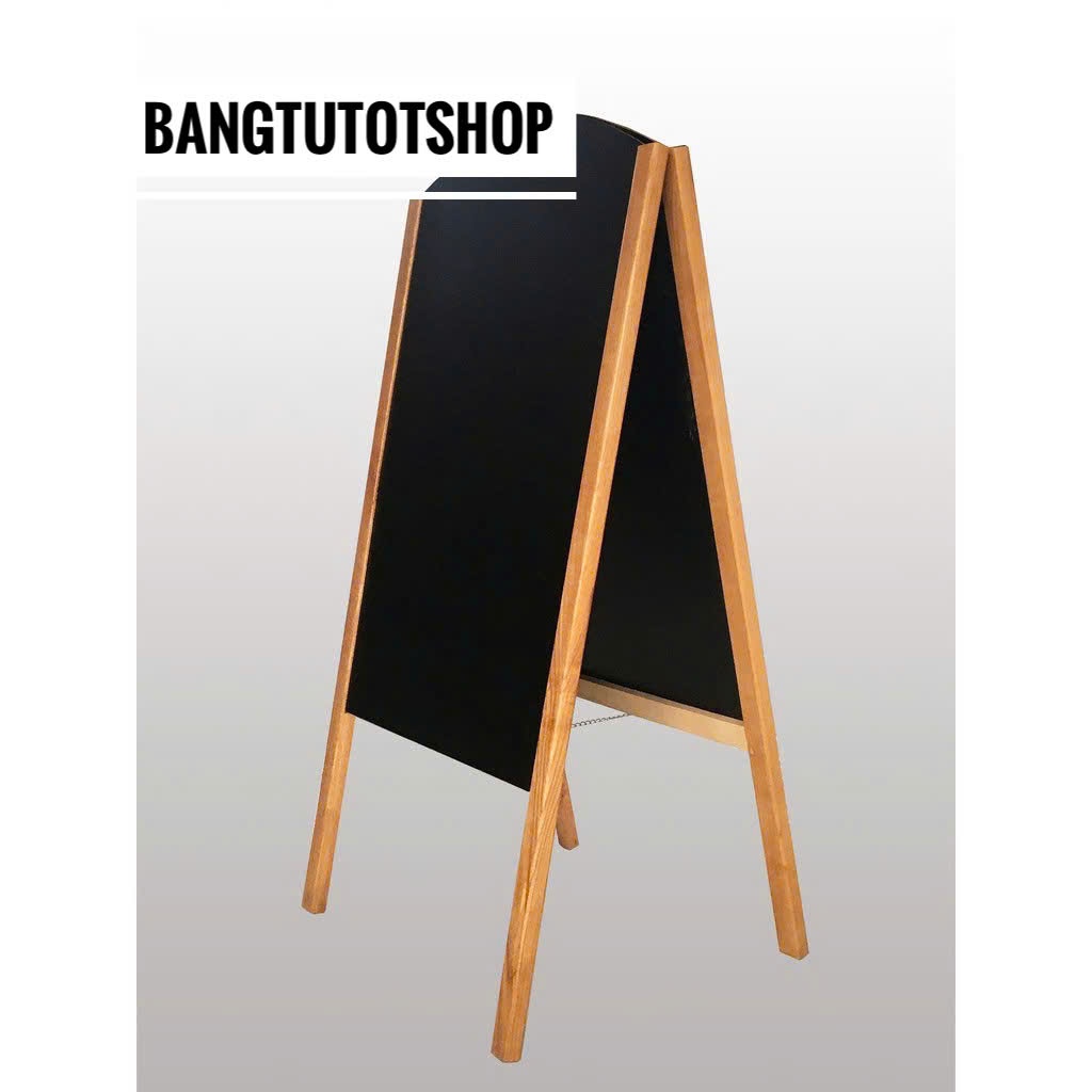 Bảng menu đen 2 mặt mái vòm 60*120 cm ( Tặng bút dạ quang, hộp phấn màu)