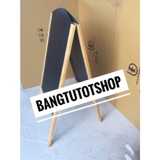 Bảng menu đen 2 mặt mái vòm 60*120 cm ( Tặng bút dạ quang, hộp phấn màu)