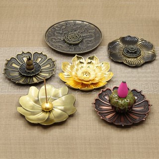 [9cm] Chân Đế Cắm Nhang - Chân Đế Chất Liệu Đồng - 14 Mẫu - Chân Đế Cắm Nhang Đốt, Hương Que, Nụ Trầm Hương