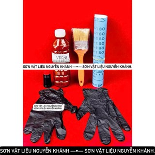 Combo vecni đánh bóng gỗ và màu ( cánh gián , vàng ,đen,đỏ,cam,xanh dương, xanh lá)