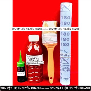 Combo vecni đánh bóng gỗ và màu ( cánh gián , vàng ,đen,đỏ,cam,xanh dương, xanh lá)