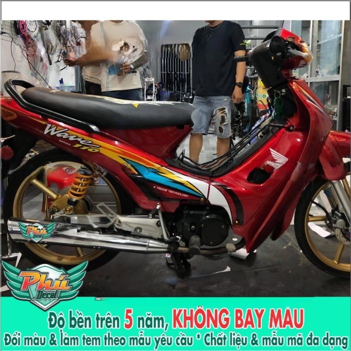 Tem rời Wave Nhỏ đỏ (X) -1