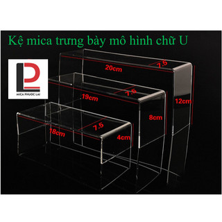Combo 3 kệ mica trưng bày sản phẩm <giá tại xưởng>