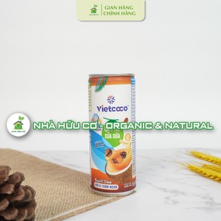 Cà phê sữa dừa Vietcoco 240ml - Nhà hữu cơ
