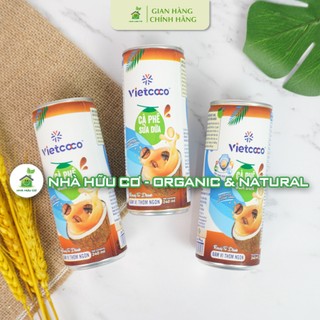 Cà phê sữa dừa Vietcoco 240ml - Nhà hữu cơ
