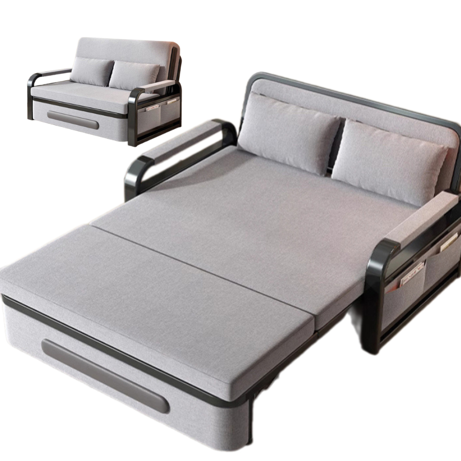 Giường sofa gấp gọn . giường sofa thông minh gấp gọn , có ngăn chứa đồ( Rông 1m5 - Dài 1m9 )T495