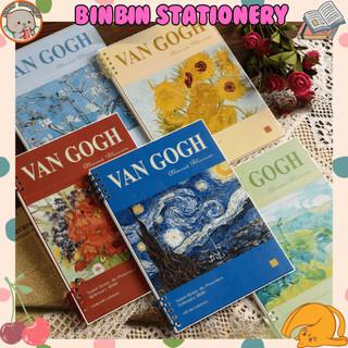 Sổ bìa còng rời, thay được giấy Van Gogh 120 trang giấy kẻ ngang, caro, không lem, còng khuyết, không cấn tay khi viết