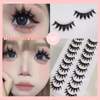  HÀNG CÓ SẴN  Mi giả trên gân đen H013 makeup cosplay anime hóa trang 
