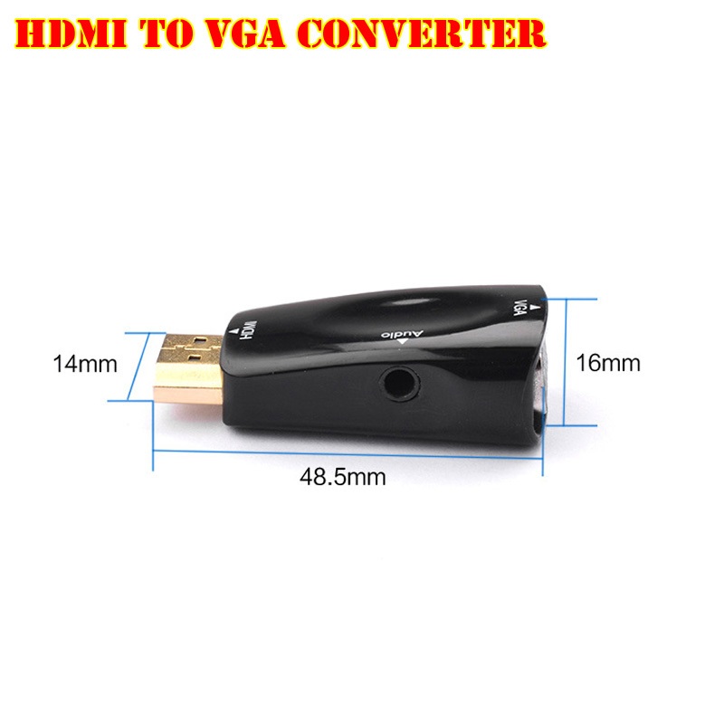 Cổng chuyển đổi HDMI to VGA + Audio Converter