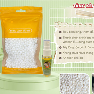 [Combo 100G sáp+mỡ] Sáp siêu bám lông Hard Wax Beans + Mỡ trăn dưỡng da 30ml