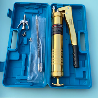 Bơm mỡ bò 2 ty 2 xy lanh piston 900CC dùng mỡ con sâu. mỡ hộp, mỡ tuýp, mỡ đóng, Bơm mỡ cầm tay, đầu bơm mỡ